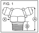 DOUBLE HEAD GREASE FITTING