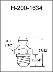1/8" PTF Leakproof Grease Fitting