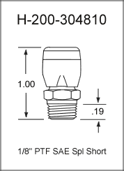 1/8" PTF Vent Grease Fitting