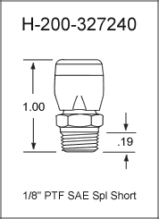 1/8" P.T.F. Vent Grease Fittings