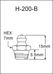 1/8"-27 NPT BRASS GREASE FITTING