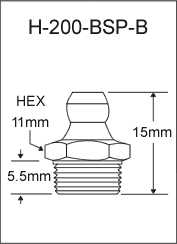 1/8" BSP BRASS GREASE FITTING