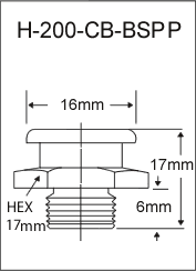 1/8"-28 BSPP Button Head Grease Fitting