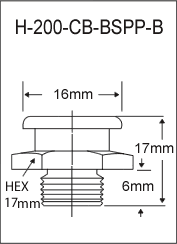 1/8"-28 BSPP BRASS BUTTON HEAD GREASE FITTING