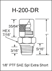 1/8" PTF Grease Fitting