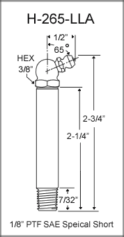 1/8" PTF Grease Fitting