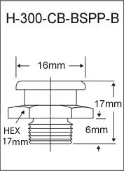 1/4"-19 BSPP BRASS BUTTON HEAD GREASE FITTING