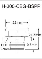 Giant Button Head BSPP