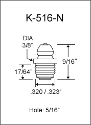 5/16" drive type Grease Fittings