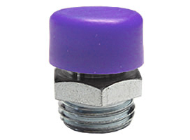 PURPLE RUBBER BUTTON HEAD GREASE FITTING CAP