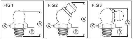 1/4"-28 STAINLESS STEEL GREASE FITTINGS